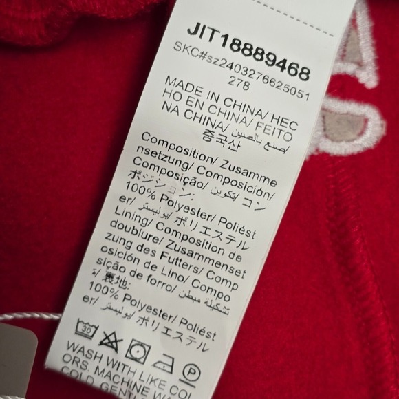 Missguided Sweatpants Womens Large Red Wide Leg Drawstring Pants Hip Hop - Picture 5 of 13